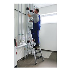 MUNK Aluminium -Stehleiter 250kg einseitig clip-step R13 8 St.