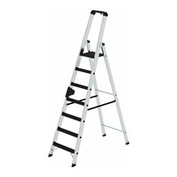 MUNK Aluminium -Stehleiter 250kg einseitig clip-step R13 7 St.