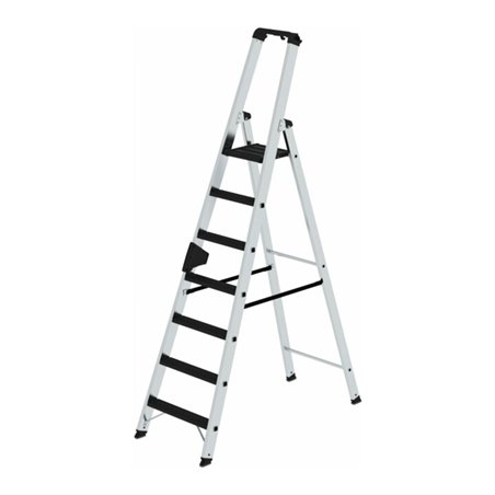 MUNK Aluminium -Stehleiter 250kg einseitig clip-step R13 7 St.