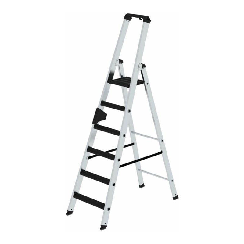 MUNK Aluminium -Stehleiter 250kg einseitig clip-step R13 6 St.