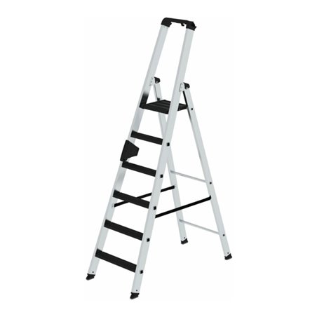 MUNK Aluminium -Stehleiter 250kg einseitig clip-step R13 6 St.
