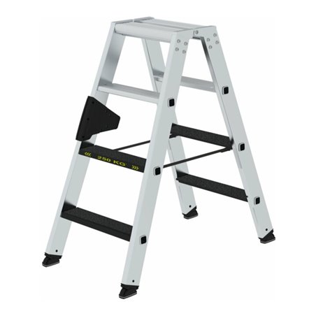 MUNK A-Stehleiter 250 kg beidseitigclip-step R13 4 Stufen
