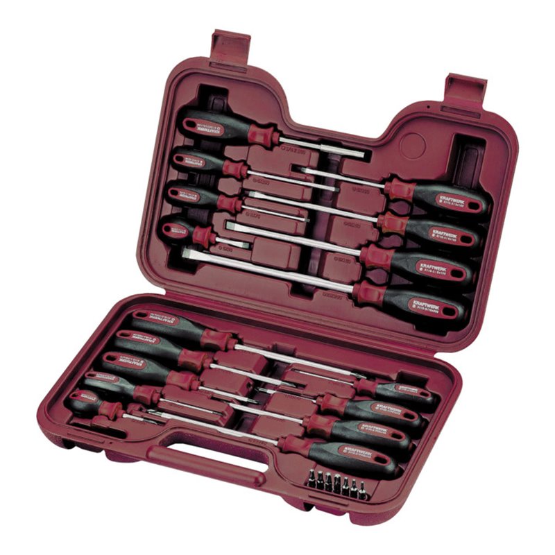 Kraftwerk ergokraft Schraubendr.-/Bitkoffer 24-teilig