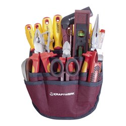 Kraftwerk Elektriker-Werkzeugsatz in Gürteltasche