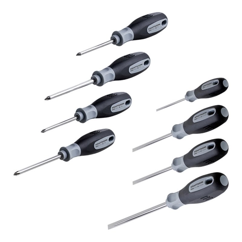 Kraftwerk Schraubendreher-Satz rostfrei 8-teilig