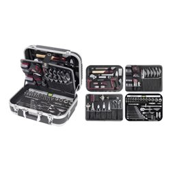 Kraftwerk Werkzeugkoffer B100, ABS, 1/4' + 1/2', 170 tlg.