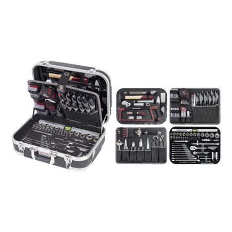 Kraftwerk Werkzeugkoffer B100, ABS, 1/4' + 1/2', 170 tlg.