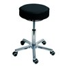 STIER Drehhocker mit Rollen Sitzhöhe 540-720mm Kunstleder gepolstert Schwarz