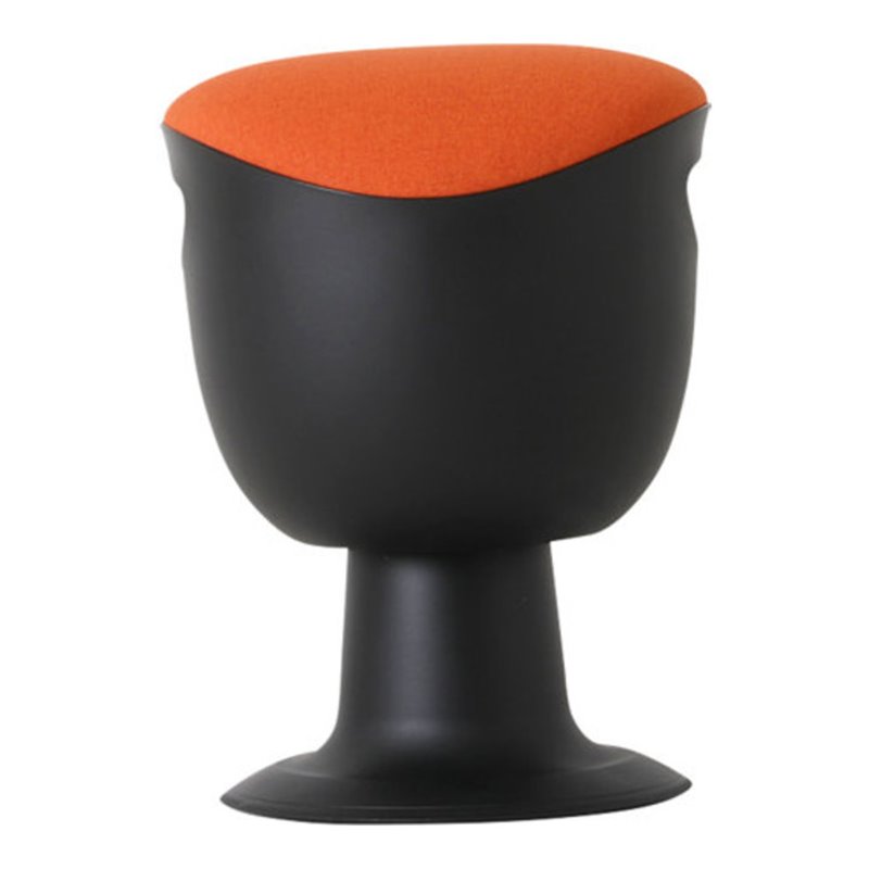 STIER Multibeweglicher Drehhocker mit Tellerfuß Sitzhöhe 465-585mm Polster Orange
