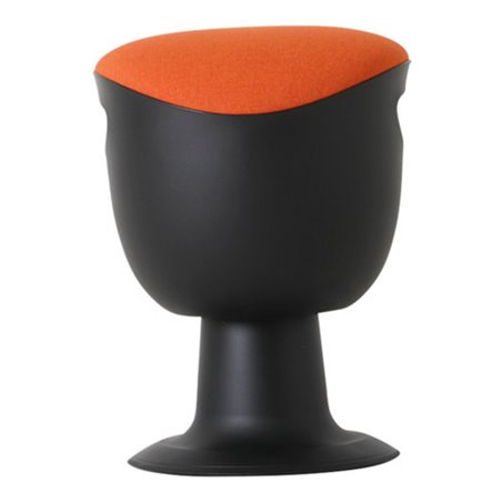 STIER Multibeweglicher Drehhocker mit Tellerfuß Sitzhöhe 465-585mm Polster Orange