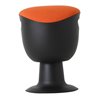 STIER Multibeweglicher Drehhocker mit Tellerfuß Sitzhöhe 465-585mm Polster Orange