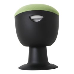 STIER Multibeweglicher Drehhocker mit Tellerfuß Sitzhöhe 465-585mm Polster Grün