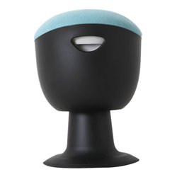 STIER Multibeweglicher Drehhocker mit Tellerfuß Sitzhöhe 465-585mm Polster Türkis