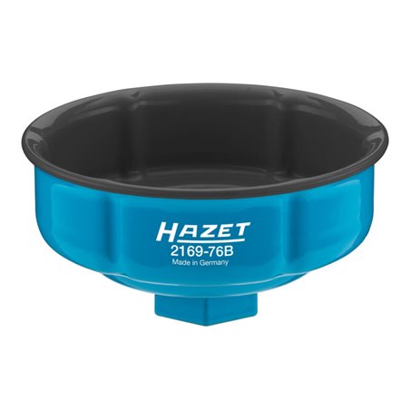 HAZET Ölfilter-Schlüssel 2169-76B Vierkant hohl 12,5 mm (1/2 Zoll) Rillenprofil