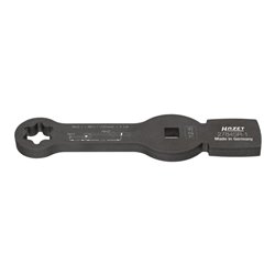 HAZET Schlag-Ringschlüssel (Doppelsechskant) mit 2 Schlagflächen 2784SR-1 Vierkant hohl 12,5 mm (1/2 Zoll) Rillenprofil