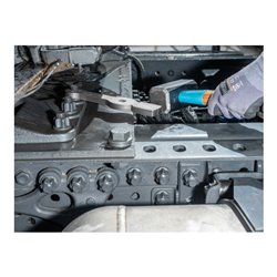 HAZET Schlag-Ringschlüssel (Doppelsechskant) mit 2 Schlagflächen 2784SR-1 Vierkant hohl 12,5 mm (1/2 Zoll) Rillenprofil