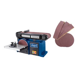Scheppach Band- und Tellerschleifer BTS900 mit 3x Schleifbändern und Schleifscheibe