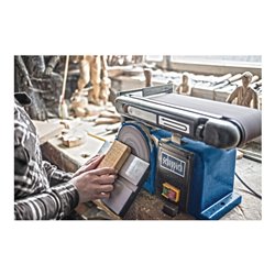 Scheppach Band- und Tellerschleifer BTS900 mit 3x Schleifbändern und Schleifscheibe