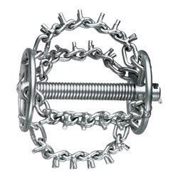 Rothenberger Kettenschleuderkopf mit Spikes, 4 Ketten, Ring, 16 mm