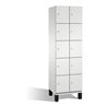 C+P Fächerschrank Cambio auf Füßen 10 Fächer Front Lichtgrau Korpus Lichtgrau