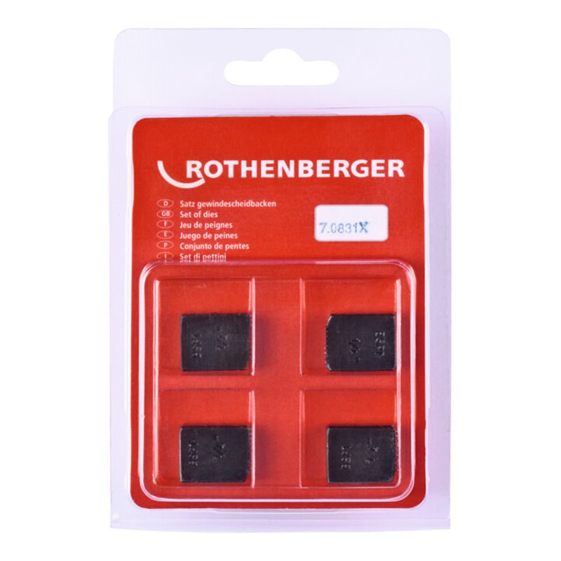 Rothenberger SC Schneidbacken, BSPT R, 1/4', 4 Stück