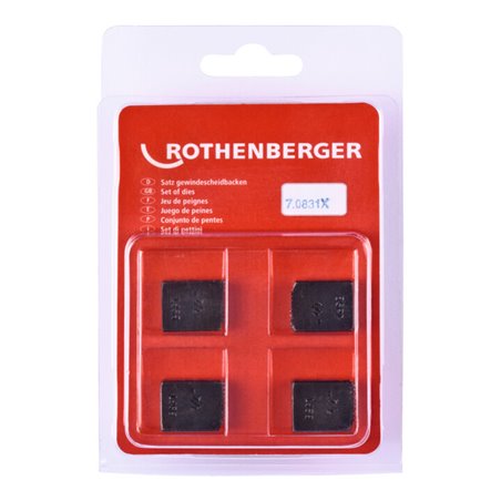 Rothenberger SC Schneidbacken, BSPT R, 1/4', 4 Stück