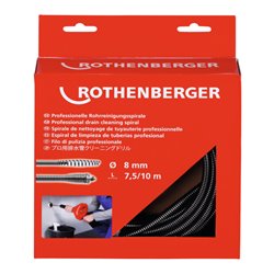 Rothenberger Spirale 8mm x 7,5m mit Werkzeugkupplung und Seele