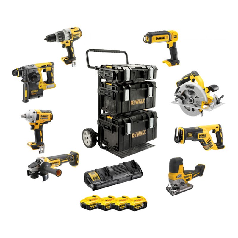 DEWALT Akku Combopack 18 V / 5 Ah (8-tlg.) DCK856P4-QW
