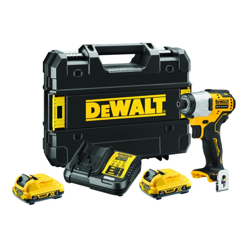 DEWALT Akku-Schlagschrauber (1/4') 12V / 2Ah DCF801D2-QW