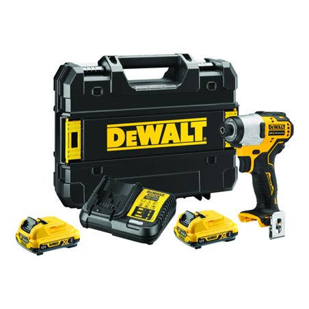DEWALT Akku-Schlagschrauber (1/4') 12V / 2Ah DCF801D2-QW