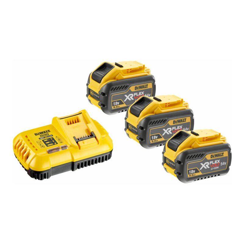 DEWALT Flexvolt Starter-Set 3x Akku, 54V /162 Wh DCB118X3-QW