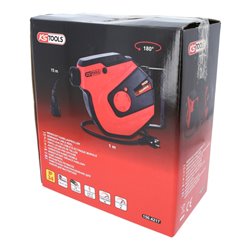 KS Tools Werkstatt-Kabelaufroller, 15m, 1,5mm2