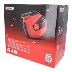 KS Tools Automatischer Druckluftschlauch-Aufroller, Durchmesser 10mm x 15m