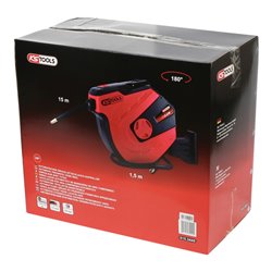 KS Tools Automatischer Druckluftschlauch-Aufroller, Durchmesser 13mm x 15m