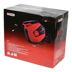 KS Tools Automatischer Druckluftschlauch-Aufroller, Durchmesser 13mm x 15m