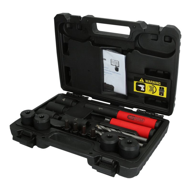 KS Tools Felgenschloss-Ausbohr-Satz, 16-tlg