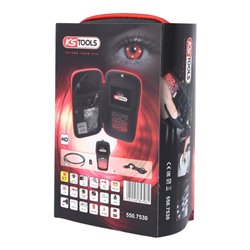 KS Tools HD-Videoskop-Satz mit Durchmesser 4,5 mm 0 Grad und 90 Grad HD Frontkamera-Sonde, umschaltbar, 7-tlg