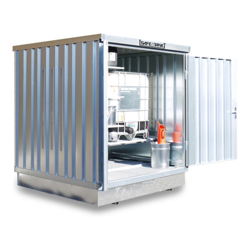 Säbu SAFE Tank 400 KTC,(Außenaufstellung) Verzinkt, montiert, WG-Klassen 1-3 und brennbare Medien