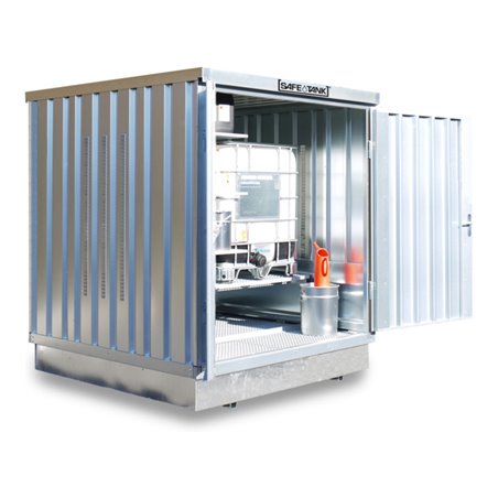 Säbu SAFE Tank 400 KTC,(Außenaufstellung) Verzinkt, montiert, WG-Klassen 1-3 und brennbare Medien