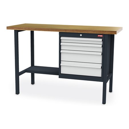 STIER Werkbank mit 4 Schubladen und 1 Tür