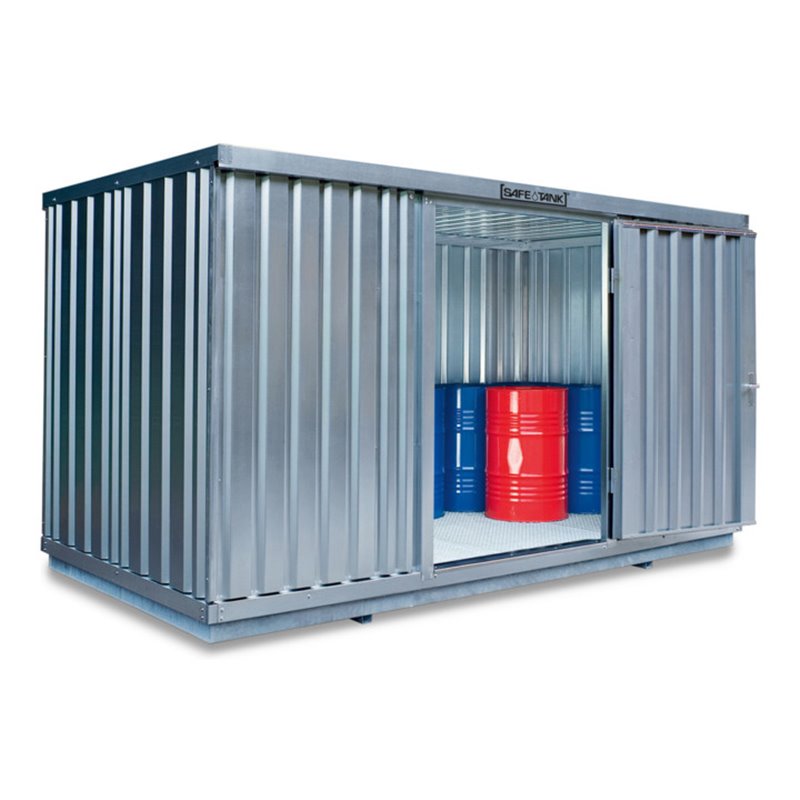 Säbu SAFE Tank 1350 (Außenaufstellung) Verzinkt, montiert, WG-Klassen 1-3 und nicht brennbare Flüssigkeiten