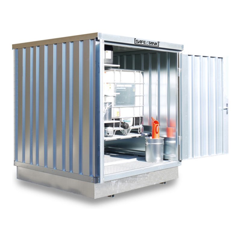 Säbu SAFE Tank 400 KTC,(Außenaufstellung) Verzinkt, montiert, WG-Klassen 1-3 und nicht brennbare Flüssigkeiten