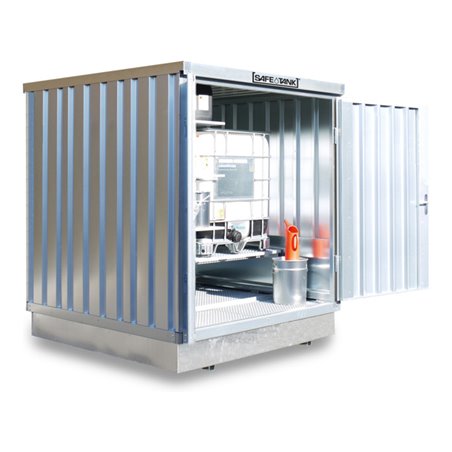 Säbu SAFE Tank 400 KTC,(Außenaufstellung) Verzinkt, montiert, WG-Klassen 1-3 und nicht brennbare Flüssigkeiten
