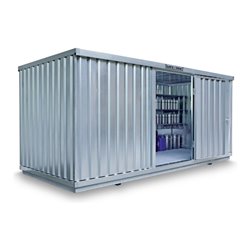 Säbu SAFE Tank 1700 (Außenaufstellung) Verzinkt, montiert, WG-Klassen 1-3 und nicht brennbare Flüssigkeiten