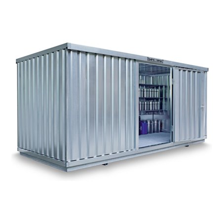 Säbu SAFE Tank 1700 (Außenaufstellung) Verzinkt, montiert, WG-Klassen 1-3 und nicht brennbare Flüssigkeiten