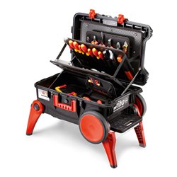 Wiha Werkzeugkoffer Set XXL III electric I 104-tlg. I Elektriker Werkzeugkoffer I Werkzeugkasten mit umfangreichem Sortiment (44