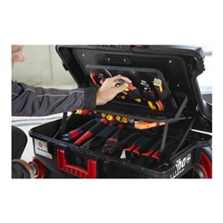 Wiha Werkzeugkoffer Set XXL III electric I 104-tlg. I Elektriker Werkzeugkoffer I Werkzeugkasten mit umfangreichem Sortiment (44