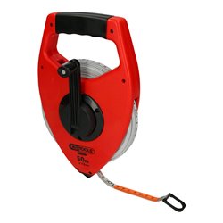 KS Tools Rahmenbandmaß mit gelbem Stahlband, Kunststoffgehäuse