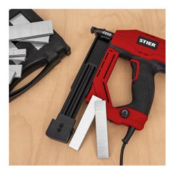 STIER Elektro-Kombi-Tacker TK-18 230 V mit 400 Nägeln und Klammern