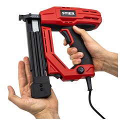 STIER Elektro-Kombi-Tacker TK-18 230 V mit 400 Nägeln und Klammern